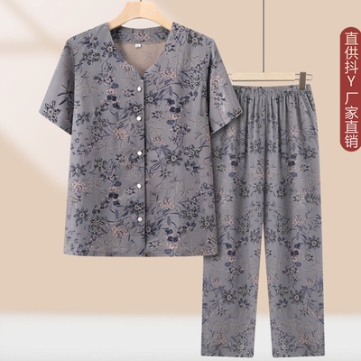 妈妈装夏季2026新款t恤两件套