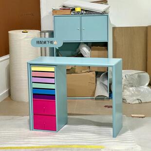 Sweden瑞典 全实木烤漆多巴胺梳妆台斗柜一体Montana化妆桌首饰柜