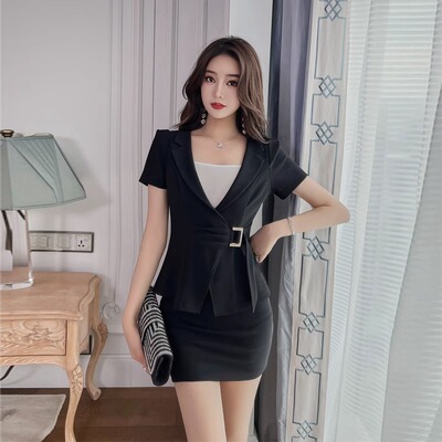 高端气质酒店前台经理工作服套装