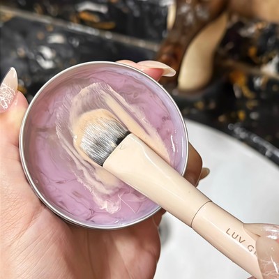 洗过才知道化妆刷里真的很脏！刷子清洗皂清洁粉扑干净化妆工具