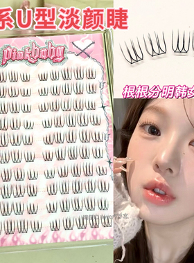 分段式假睫毛韩系女团清透自然