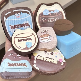 秋日限定咖啡系列 凹凸迷思咖啡系列粉扑软弹粉底液气垫专用耐用