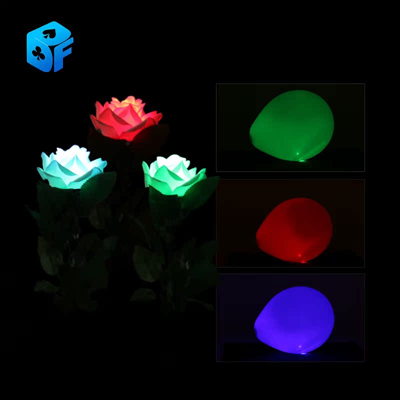 幻彩玫瑰变色气球北方魔术近景