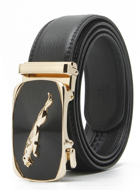 男士真牛皮皮带春季新款休闲百搭腰带中青年自动扣商务裤带R388