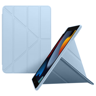 确动适用于iPad7/8/9保护套新款10.2英寸Y折液态硅胶2021版软壳苹果iPad 2020款磁吸轻薄2019平板旋转支架