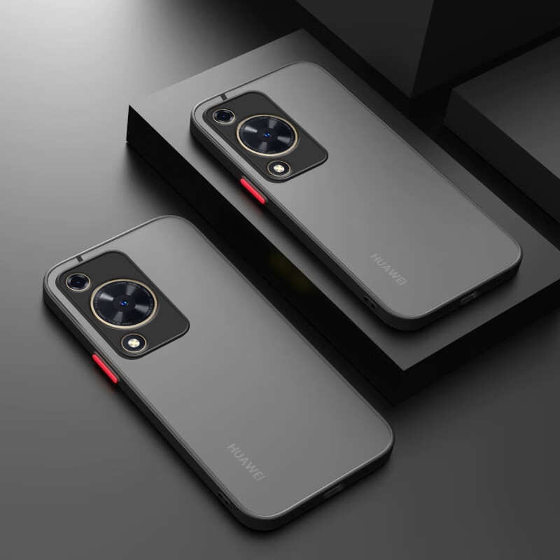 华为畅享70透明磨砂硅胶撞色壳