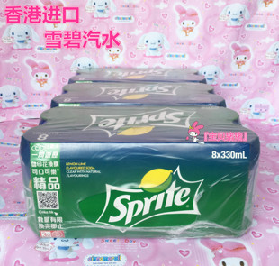 CocaCola 現貨廣東 包郵 香港進口飲料 330mlX24罐 雪碧汽水