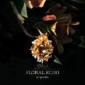 轻奢项链女小众设计 原创六出花项链925银天然黄晶 映华留光 芙音