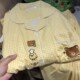 ins风套装 长裤 美少女休闲家居服 长袖 卡通动漫轻松熊睡衣女春秋季