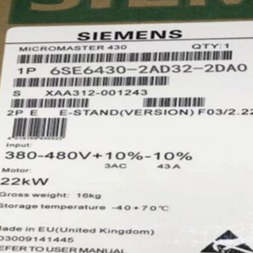 变频器6SE6430-2AD32-2DA06SE6430-2AD33-0DA06SE6430-2AD33-7EA0