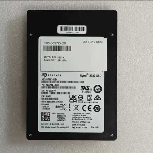 议价希捷Nytro 3332 3.8TB 12Gbps SAS接