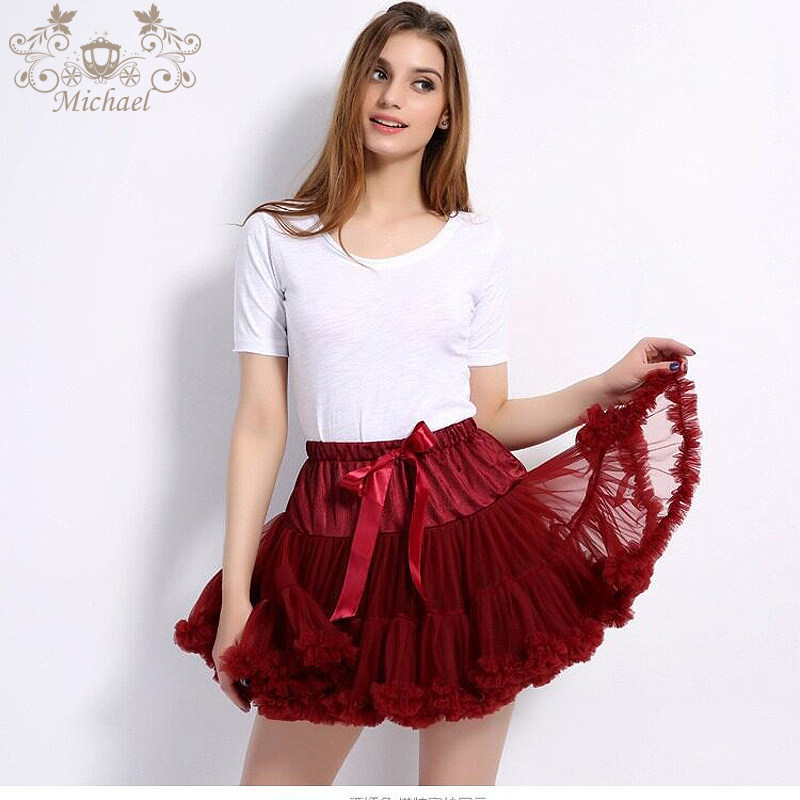 女装蓬蓬裙tutu裙半身裙软纱腰围可调节蛋糕裙女蝴蝶结轻盈欧美风