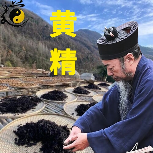 武当山神农架深山地道黄精道家古法柴火灶九蒸九晒仙人粮即食补气