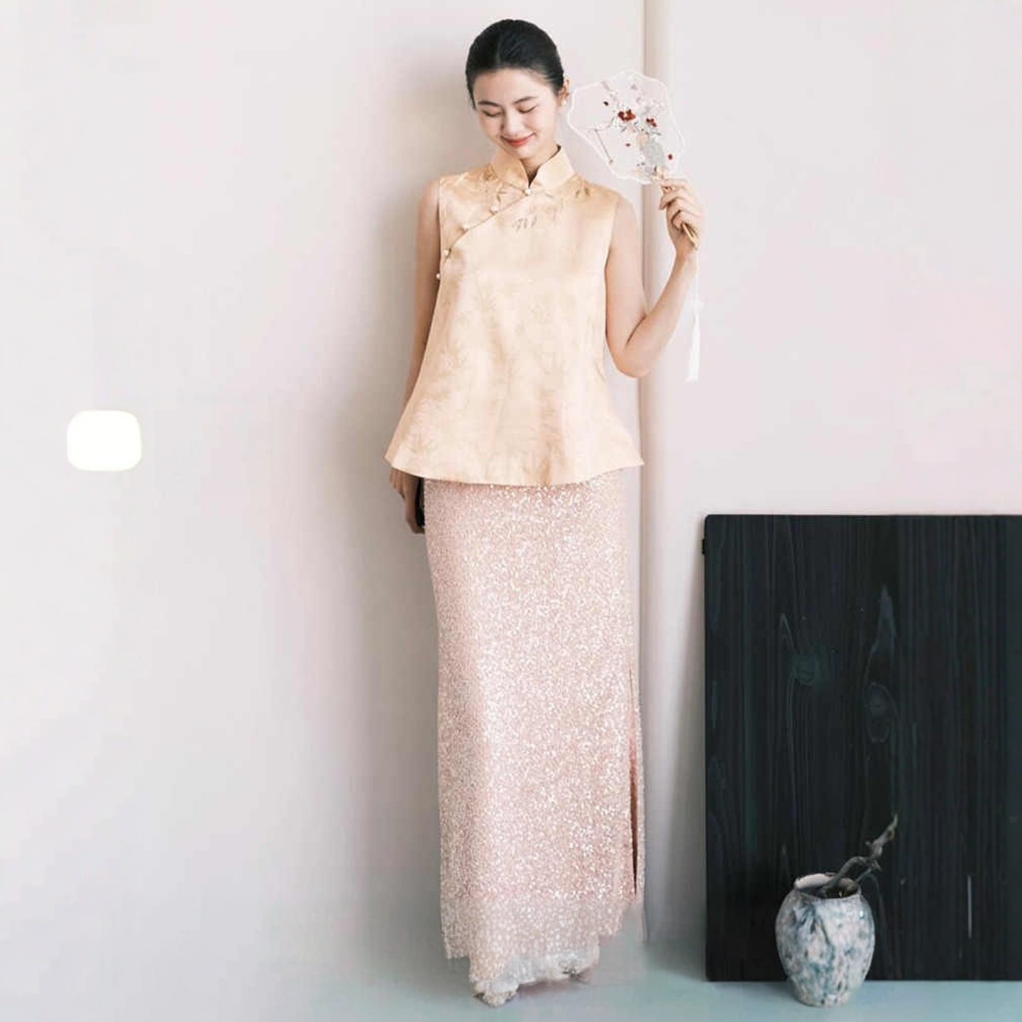 海棠记新中式晨袍女复古轻奢高级感结婚订婚套装回门宴会出阁礼服