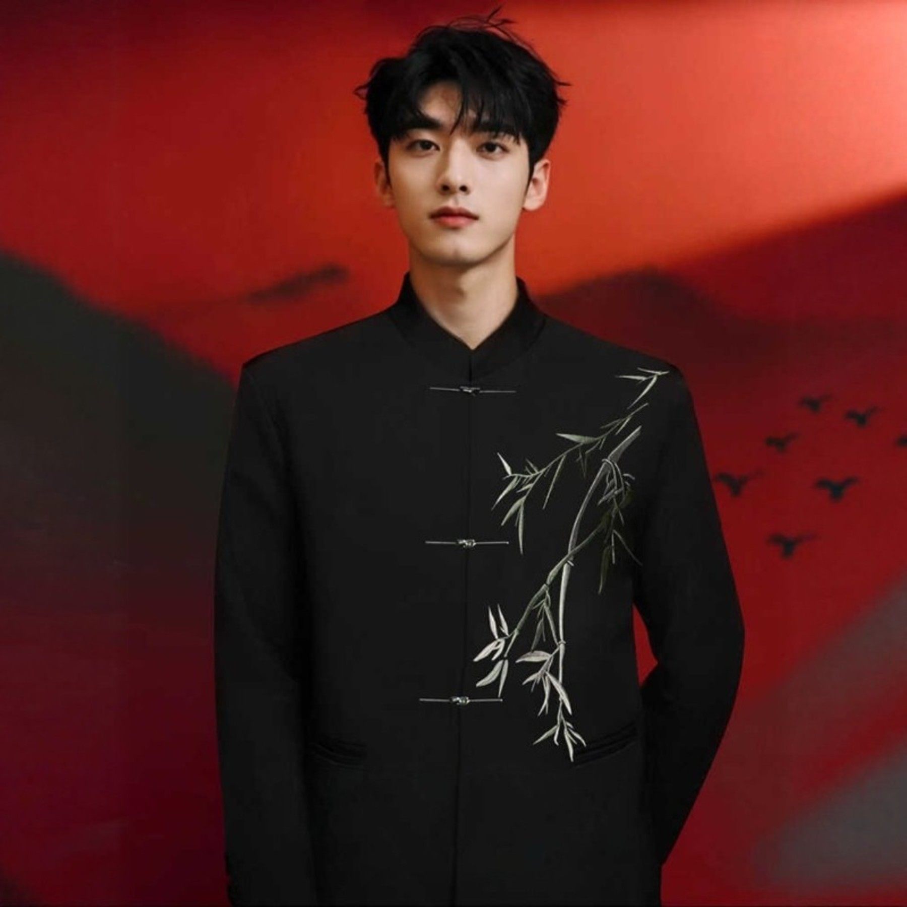 海棠记新中式中山装订婚男生痞帅国风立领西装套装高级感新郎西服