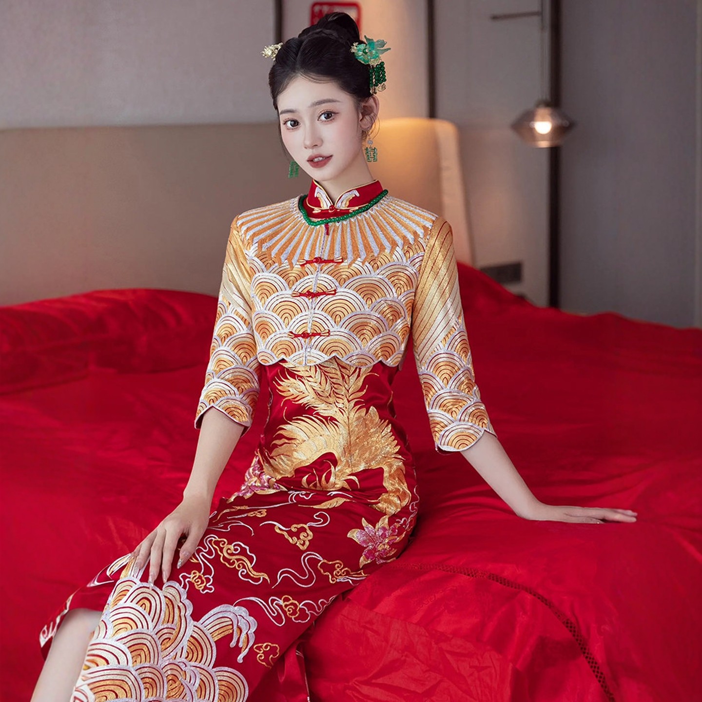 海棠记秀禾服旗袍新款敬酒龙凤褂