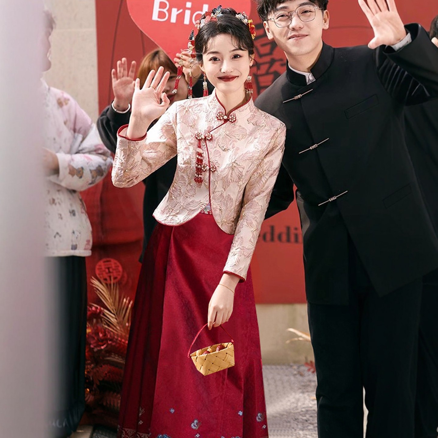 海棠记新中式马面裙小个订婚礼服