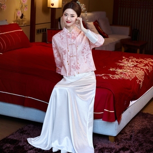 海棠记新中式国风套装敬酒服结婚订婚出阁宴领证礼服裙回门便装女