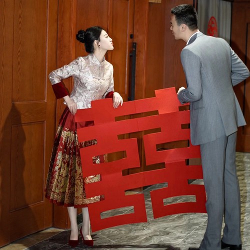 海棠记新中式马面裙婚服新款新娘