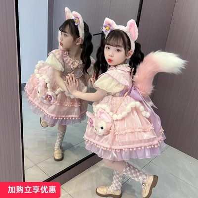 女童甜美时尚夏季洛丽塔连衣裙