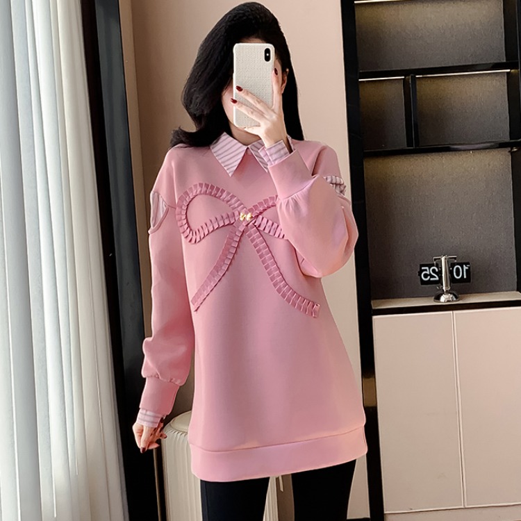 假两件卫衣时尚洋气减龄宽松上衣