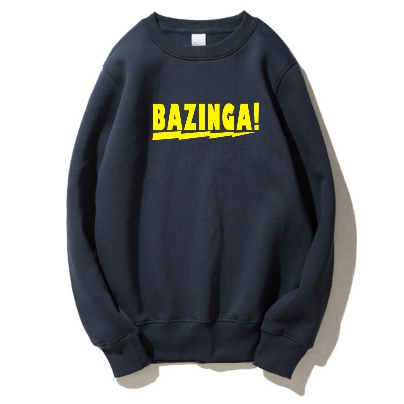 欧美剧 谢耳朵周边 sheldon bazinga闪电侠秋冬圆领卫衣拉绒抓绒