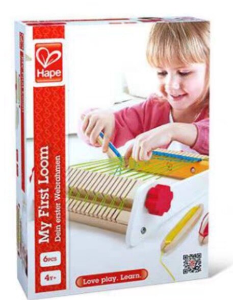 Hape 我的织布机 华夫饼烤制机彩虹珠算架疏菜儿童仿真过家家玩具
