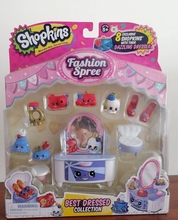 正版ShOPKins购物精灵S3女孩过家家时尚场景梳妆台芭蕾钢琴56091