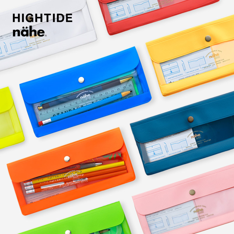 hightide日本荧光色细长整理文具图片