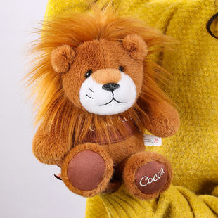 时尚卫衣狮子毛绒玩具摆件玩偶睡觉抱枕儿童公仔娃娃男女生日礼物