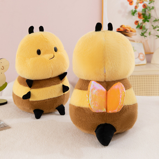 超萌幼崽小蜜蜂玩偶kiss蜜小熊蜂毛绒玩具虫虫系列七星瓢虫玩偶软