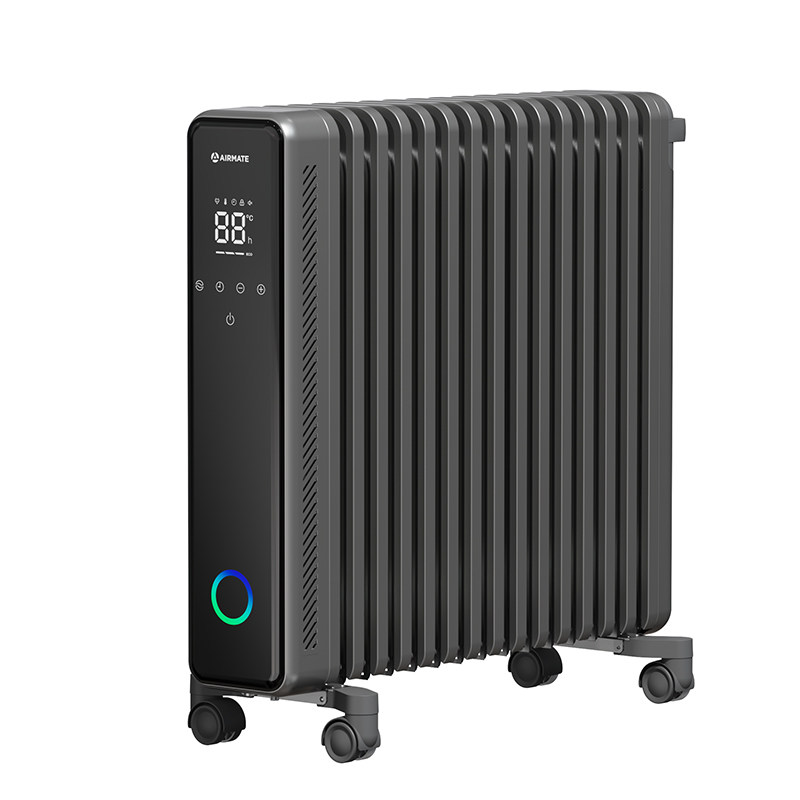 艾美特15片电热油汀家用取暖器防烫语音智控速热烘衣干衣烤火炉