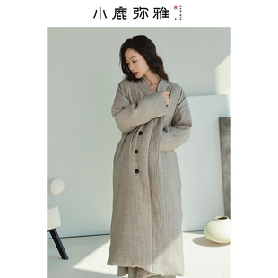 长款 系列文艺新中式 系带白鸭绒羽绒服冬 蒹葭 小鹿弥雅