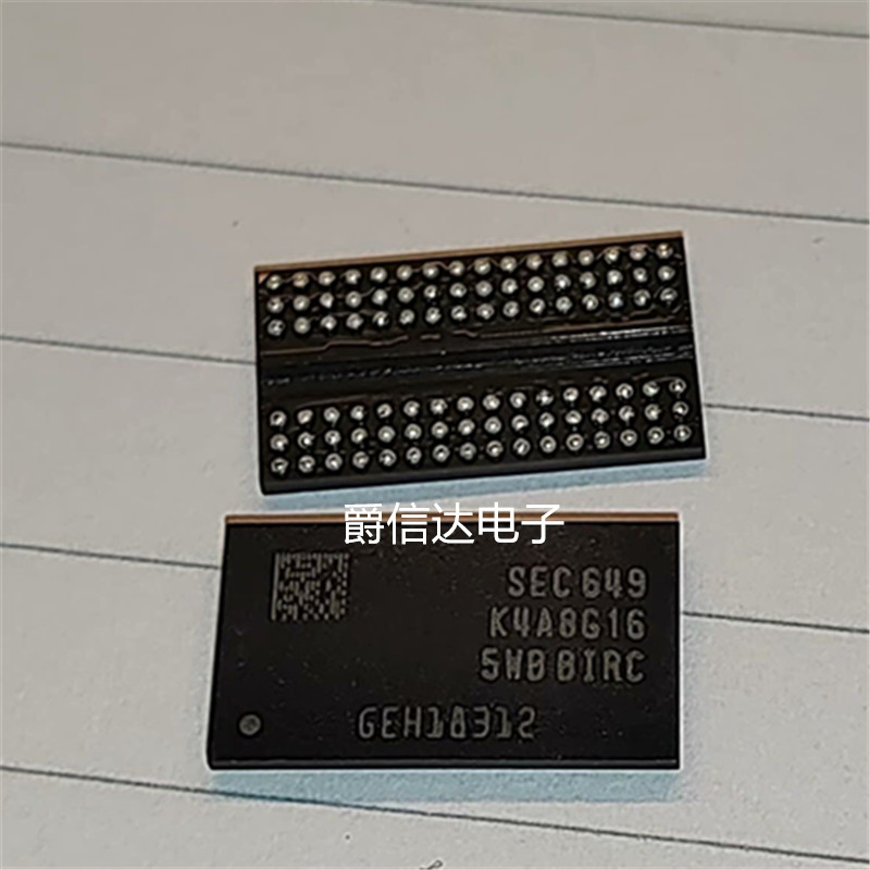 K4A8G165WB-BIRC FBGA-96 DDR4存储器 内存8G 闪存颗粒芯片IC