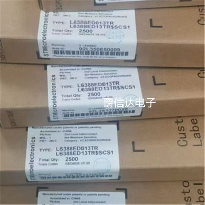 全新原装 L6388E L6388ED013TR SOP-8 高压侧和低压侧MOC驱动芯片