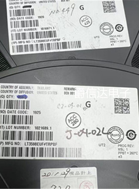 LT3598EUF LT3598IUF 丝印LT3598 QFN-24封装 LED驱动器 可直拍