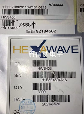 原装正品HWS408 丝印S408 SOT363 射频开关芯片IC 现货供应