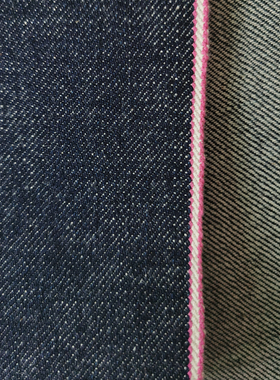 16oz蓝色赤耳丹宁牛仔面料进口冈山桃太郎同款布料DIY上衣原牛