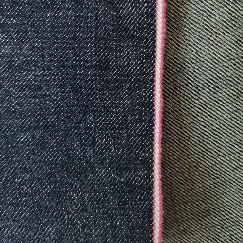 16oz蓝色赤耳丹宁牛仔面料进口冈山桃太郎同款布料DIY上衣原牛