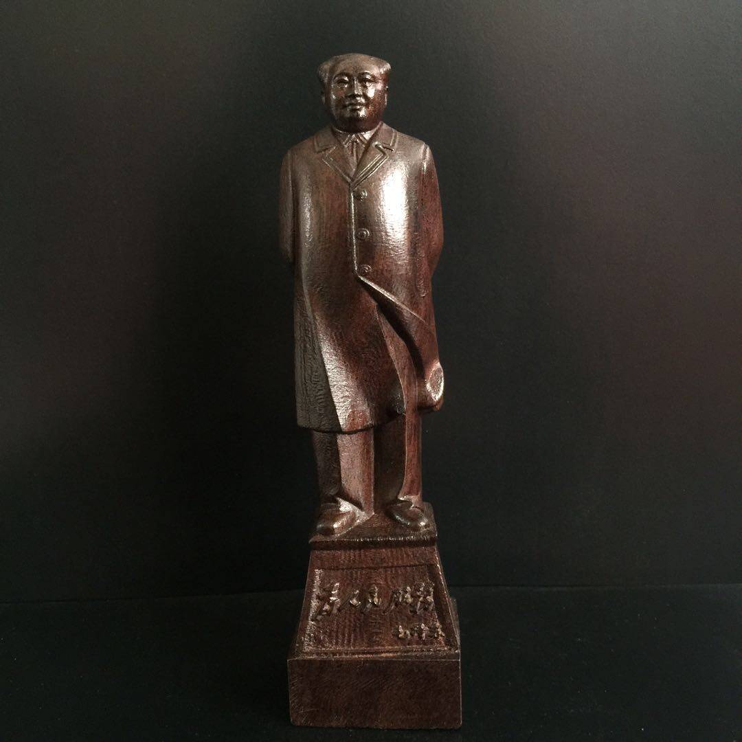 越南沉香木雕摆件工艺品木质摆件实木雕刻毛主席雕像家居客厅摆设