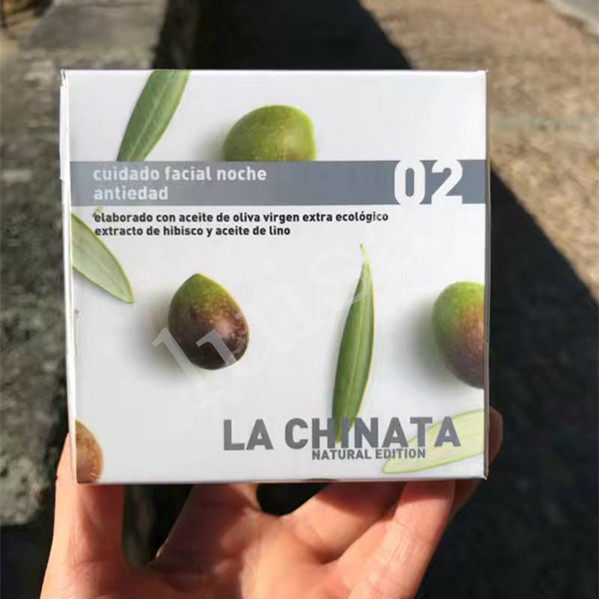 现货西班牙la chianta希纳塔纯天然橄榄赋活精华晚霜75ml脸部