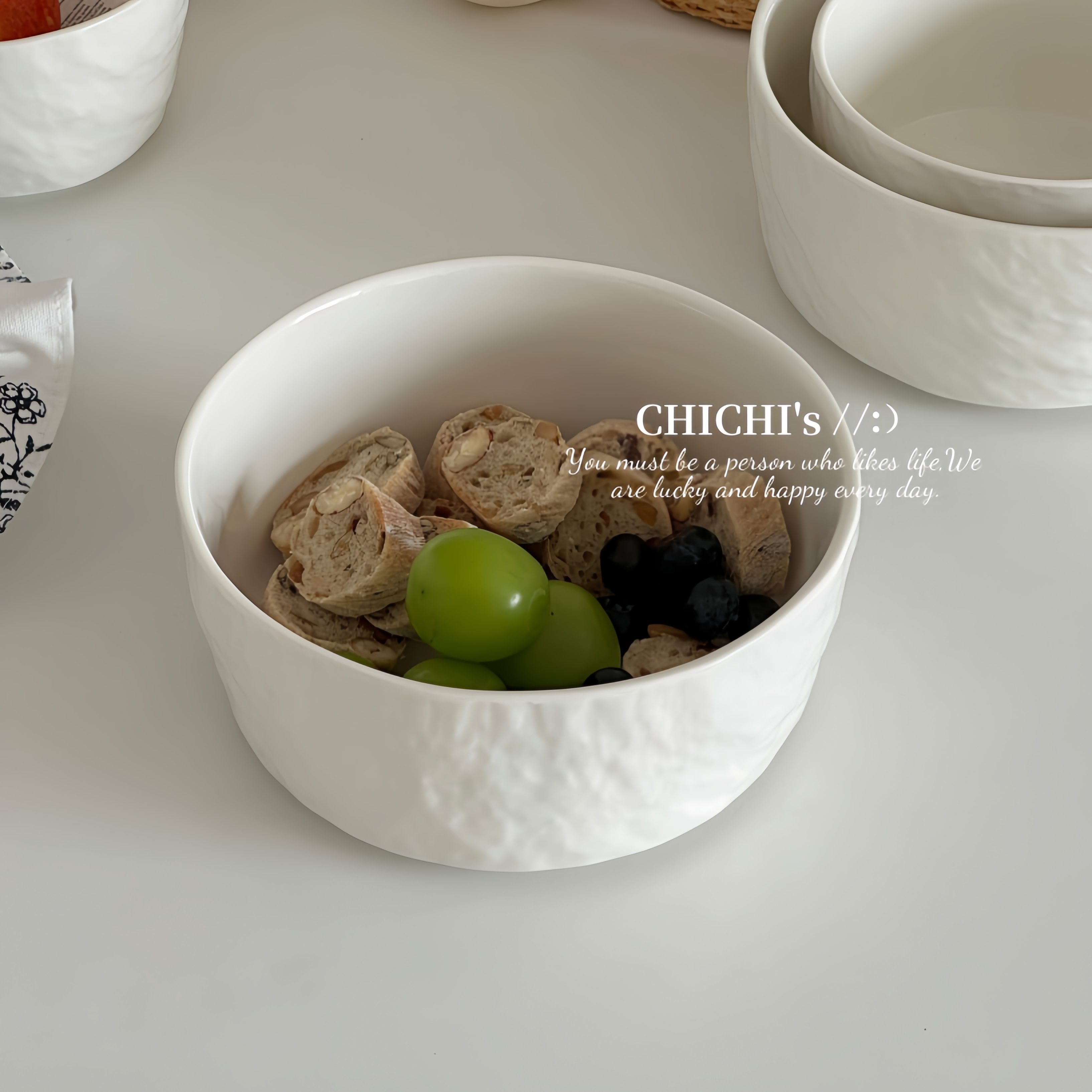 简约ins风纯色岩石纹直口米饭碗汤碗甜品碗面碗甜品碗燕麦碗,餐饮具,碗,淘宝优惠券,粉丝福利购,淘宝优惠卷