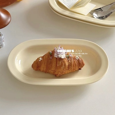 陶瓷餐盘托盘家用鱼盘早餐盘