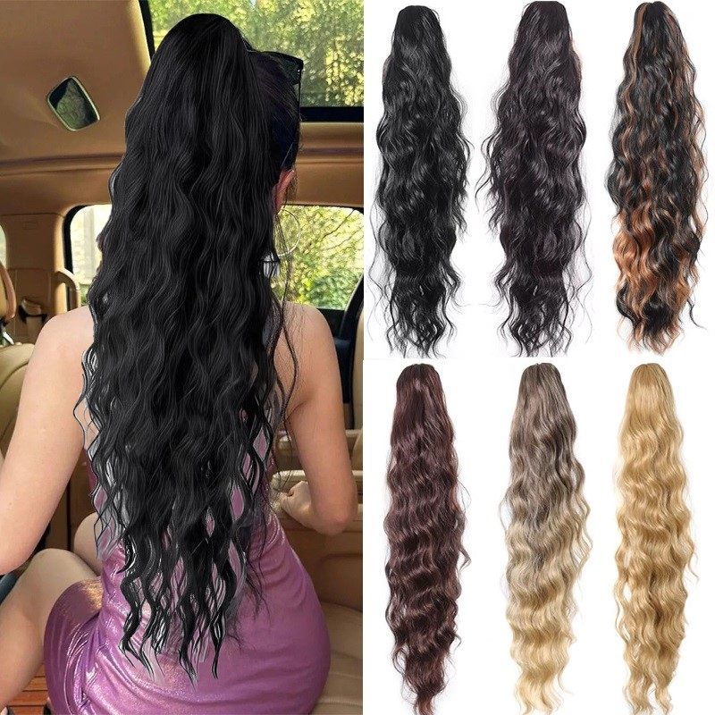 拉美卷长卷发玉米烫假发高马尾蓬松抽绳接发马尾夜店走秀马尾假发,美发护发/假发,马尾,淘宝优惠券,粉丝福利购,淘宝优惠卷