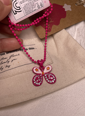 新款韩版闪钻发光爱心串珠儿童项链手链套装女童宝宝首饰品小玩具