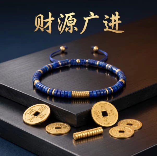 紫宸玄阁天工开物帝王青金石手串