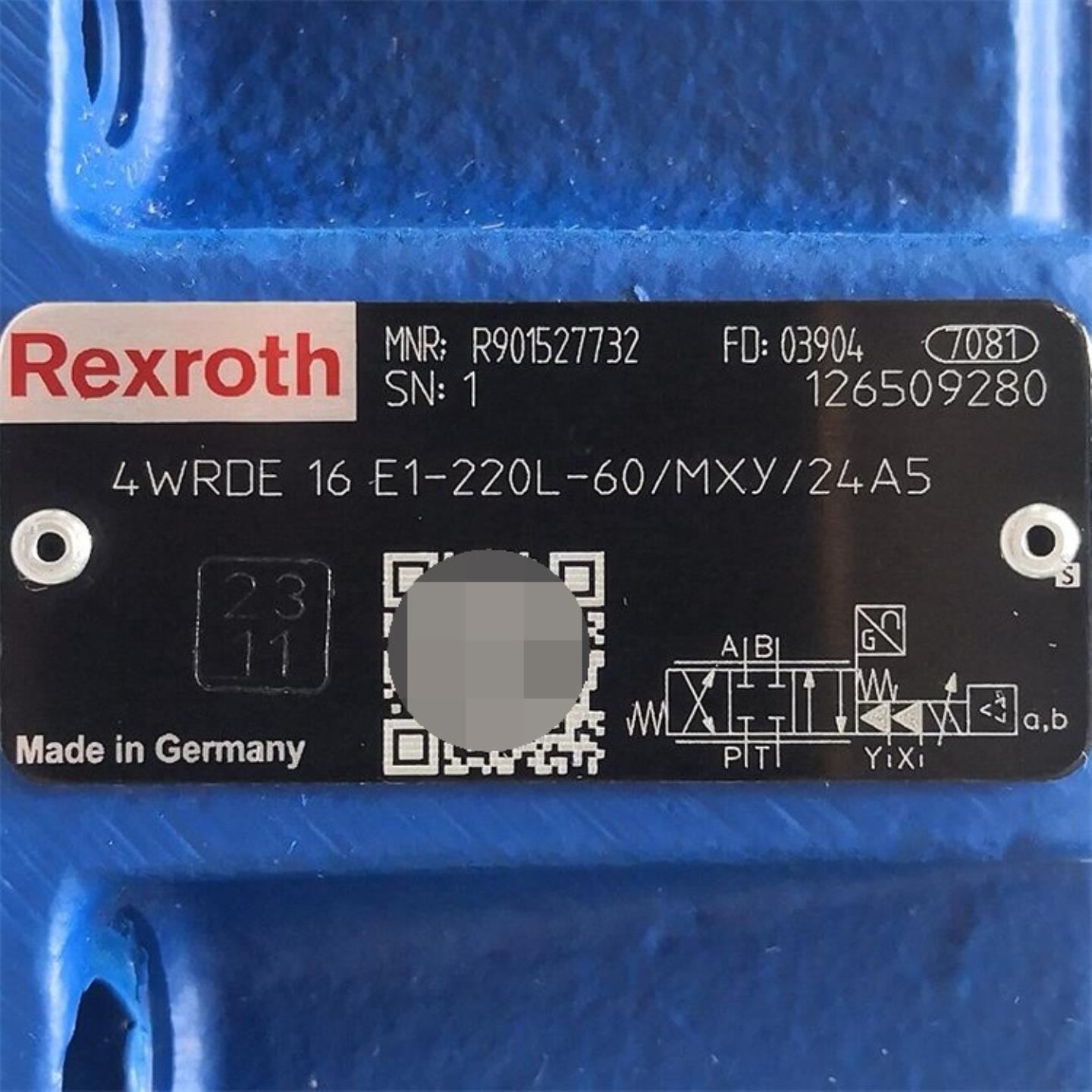 R901527732  4WRDE16E1-220L-60MXY24A5 # Rexroth力士乐