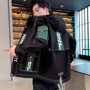 香港正品牌官方工装外套男款春秋季新款潮流韩版百搭青少年初中高