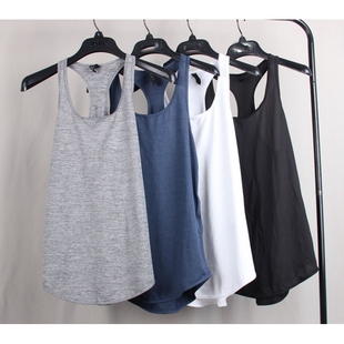 女 弹力健身背心 修身 跑步训练速干T恤 基础B33 无袖 瑜伽运动罩衫