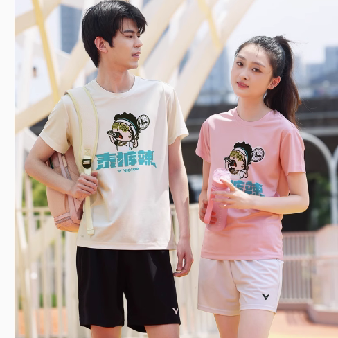 VICTOR威克多胜利针织速干透气羽毛球服运动T恤短袖45015泰酷辣